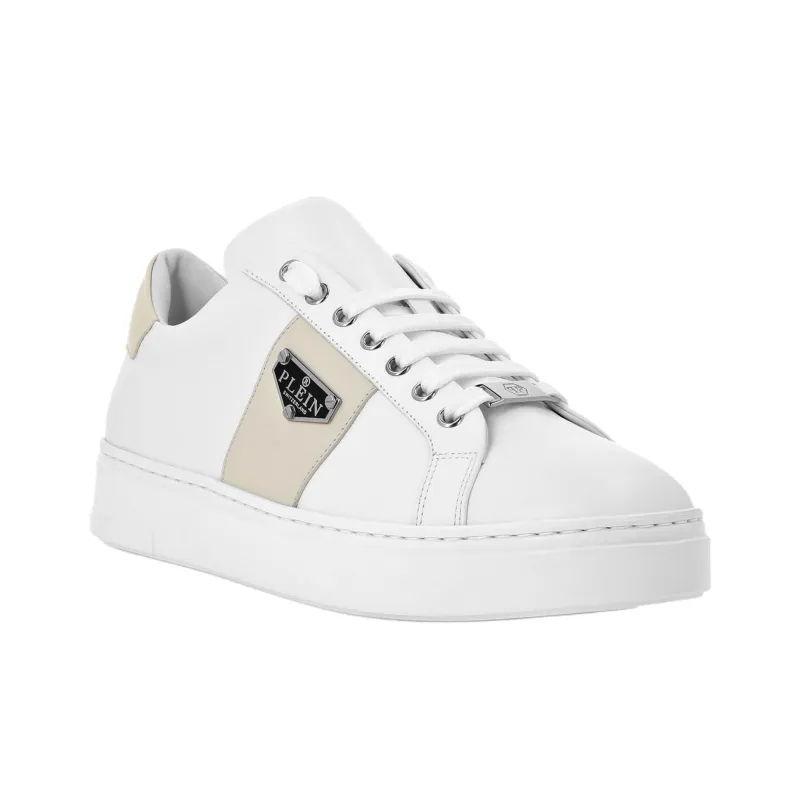 PHILIPP PLEIN Lo Top Low Top Skateboard Shoes Unisex Ecru-2