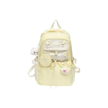 RUIPAI Nylon Backpack Women's Light Yellow/Light Blue/Light Purple/Pink/Black
