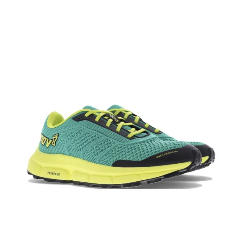 INOV-8 Anti-Slip Wear-Resistant Low-Top Trail Running Running Shoes Women's Green Yellow-2