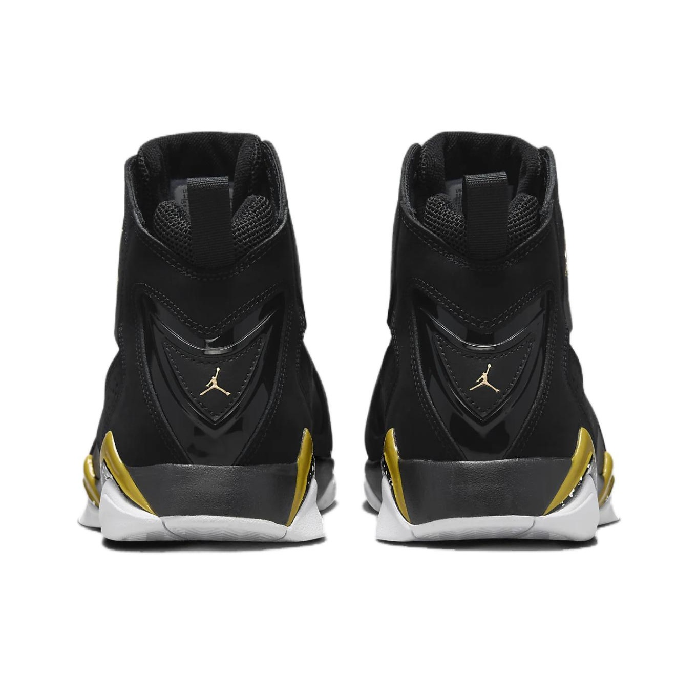 JORDAN True Flight Running Shoes Men Mid Top Black Gold POIZON