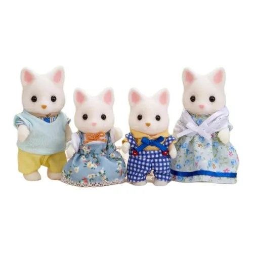 Sylvanian Families Silk Cat Family Dolls Plush Doll 15cm Height