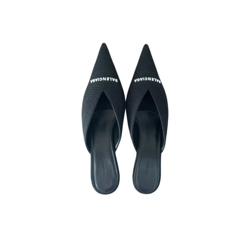 Balenciaga Knife Stylish Sandals Women's Black-4