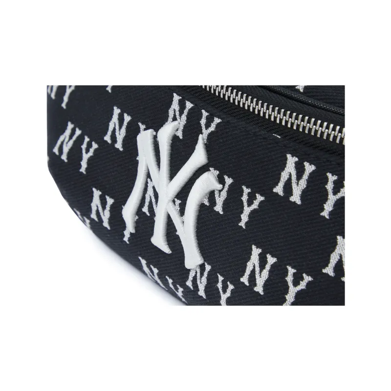 MLB Polyester Combo Bag One Shoulder Crossbody Fanny Pack Zip Closure Bag Regular Unisex Black-3