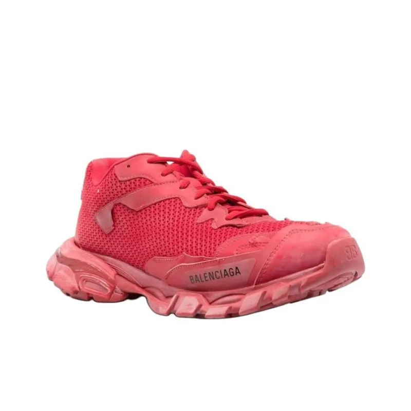 Balenciaga Track 3.0 Low Top Chunky Sneakers Men's Red Vintage Version-2