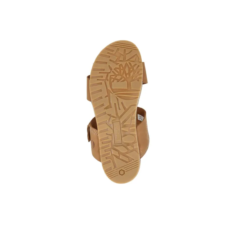 Timberland Malibu Waves Rubber Sole Slip-Resistant Slide Slippers Women's Brown-7