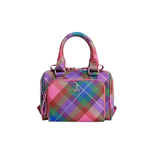 Vivienne Westwood Polyurethane Bowling Bag Shoulder Bag Crossbody Bag Handbag Small Size Women's Candy Color