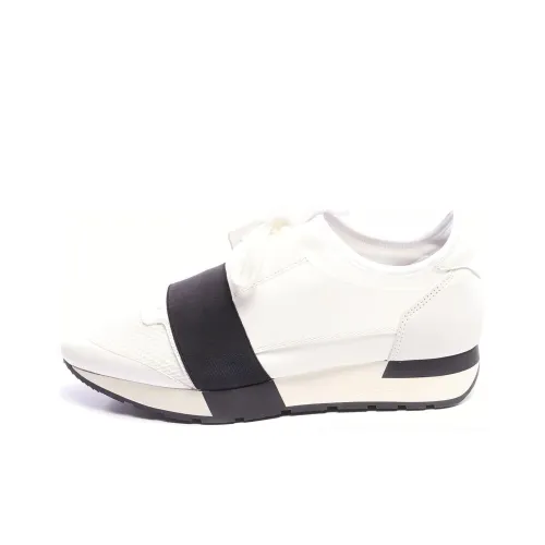 Balenciaga Women's Race Runner 'White Black'