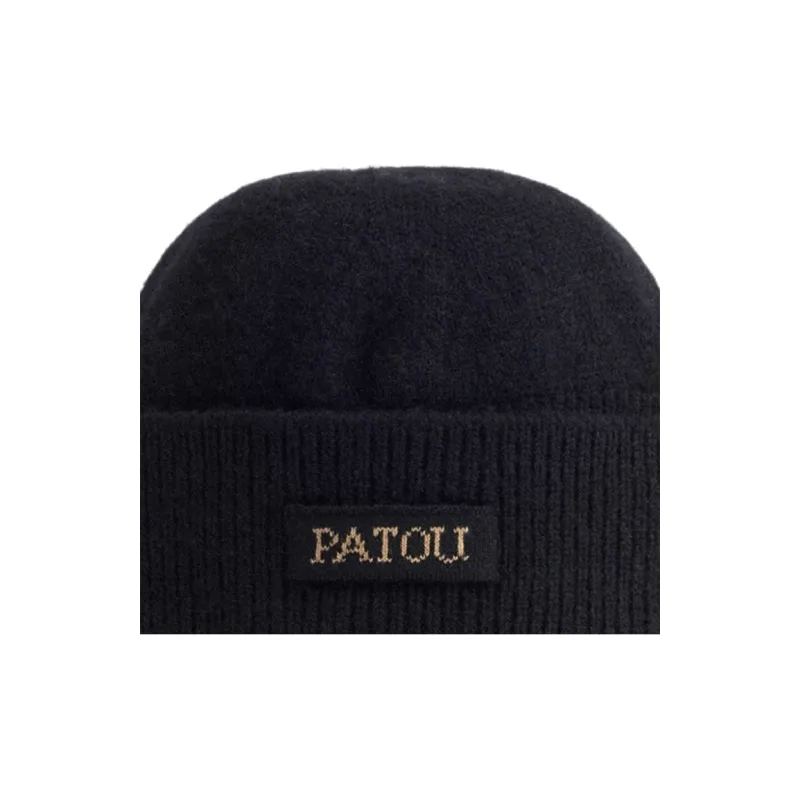 Patou Logo-Patch Turn-Up Brim Beanie-2