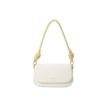 SEM/R PU Small Square Bag Handbag Crossbody Bag Small Size Women's Ecru/Caramel Brown/Black