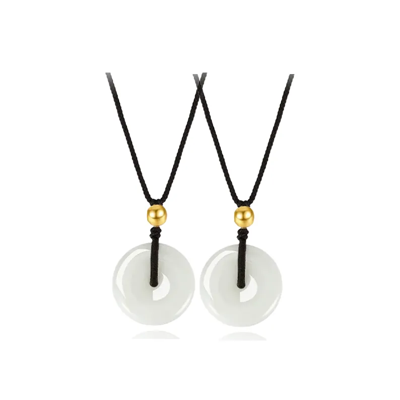 Chongqing Gold Store Chalcedony Jade Necklaces Unisex-1
