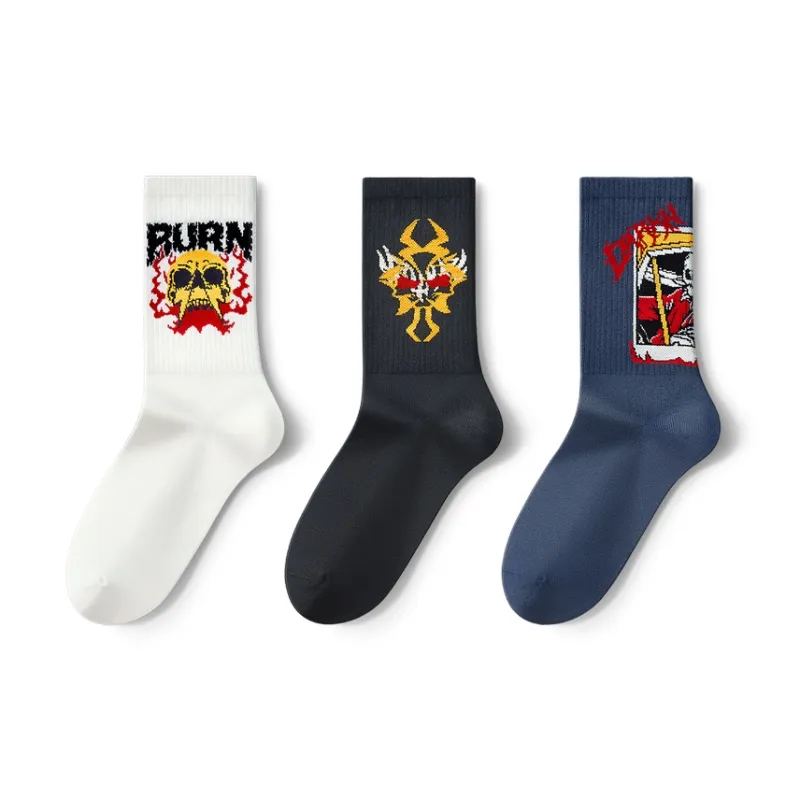 Mast Point Mid Calf Socks Unisex 3 Pack-0