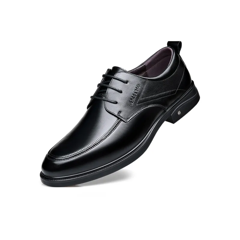 LAORENTOU Dress Shoes Men Low Top Black/Brown-3