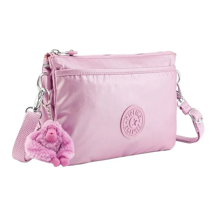 Kipling Polyamide With Nylon Envelope Bag, Layered Bag, Crossbody Bag, Shoulder Bag Women's Pink Purple-1