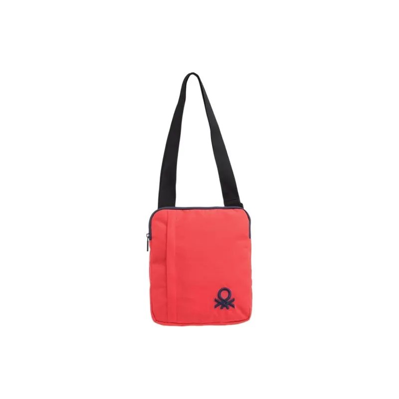 UNITED COLORS OF BENETTON Polyester Crossbody Bag Shoulder Bag Unisex Orange Red-1