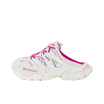 Balenciaga Track Mules 'White Pink' Women's