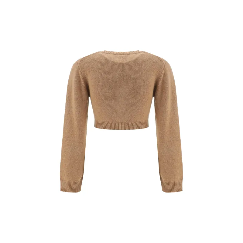 Chloé Cropped Knit Cardigan-1