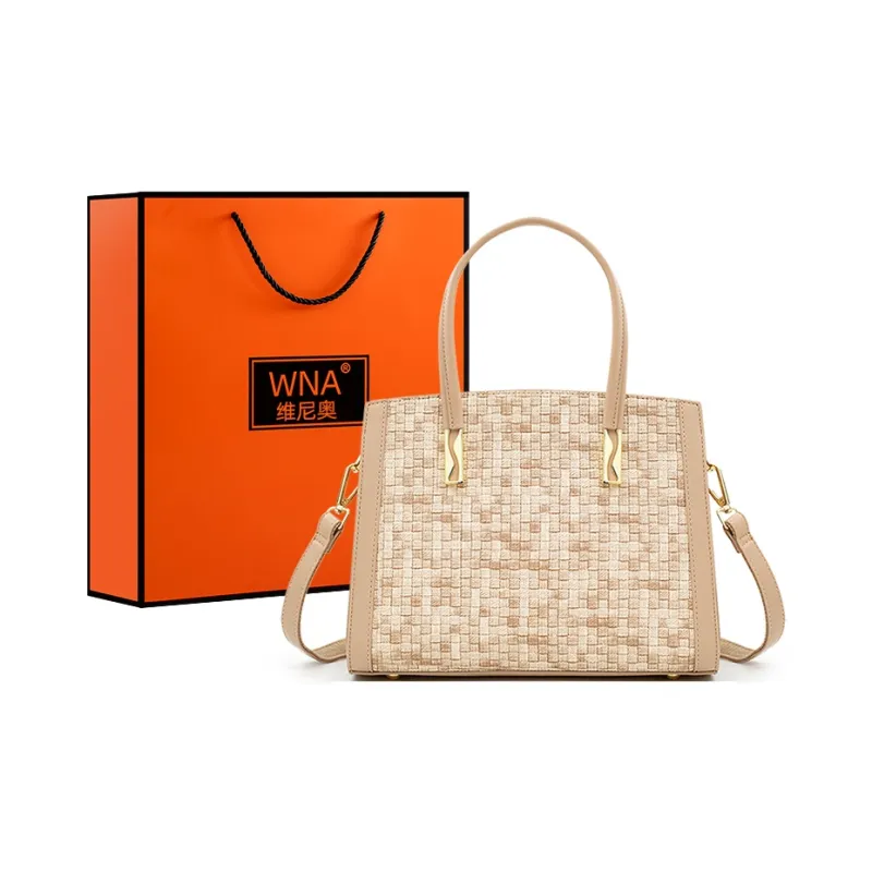 Vigno Synthetic Leather Handbag, Shoulder Bag Medium Size Women's Apricot/Pink/Blue/Brown/Black-0