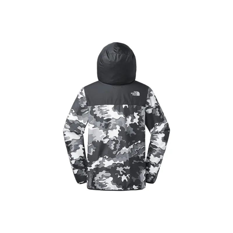 THE NORTH FACE Wind And Water Repellent Windbreaker Jacket Men's Black Print-1