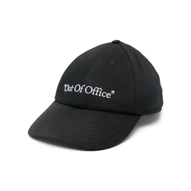 OFF WHITE Out Of Office Curved Peak Cap-0