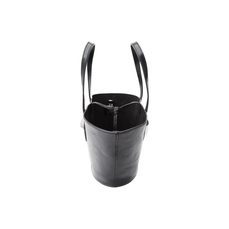 Alexander Wang Cow Leather Tote Bag Shopping Bag Shoulder Bag Crossbody Bag Handbag Small Size Women's Black-3