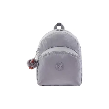 Kipling Polyamide With Nylon Backpack Large Size Unisex Dove Gray