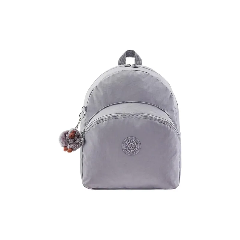 Kipling Polyamide With Nylon Backpack Large Size Unisex Dove Gray-0