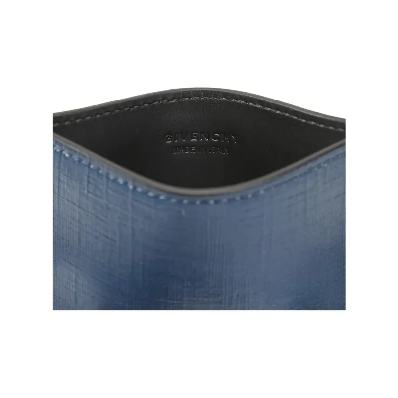 GIVENCHY Polyester With Polyurethane Card Holder Men's Blue-4