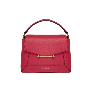 Strathberry Grained Calfskin Handbag Shoulder Bag Crossbody Bag Women's Red