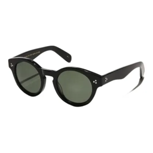 MOSCOT Acetate Oval Sunglasses Men's Black