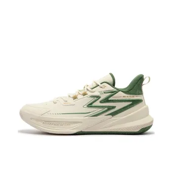 361° Durable Cushioning Low-Top Basketball Shoes Men's Beige Green