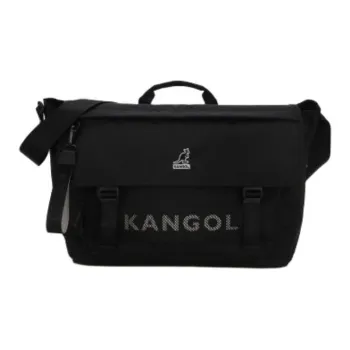 KANGOL Nylon Messenger Bag Shoulder Bag Crossbody Bag Unisex Black