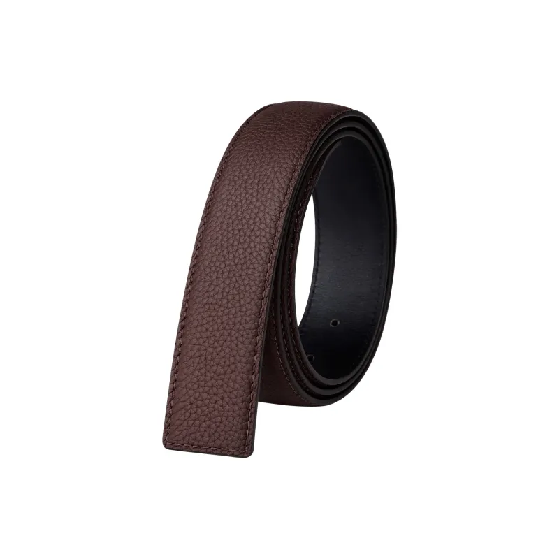 Jaylen Oos Compatible With Smooth Buckle/Pin Buckle/Automatic Buckle Cow Leather Leather Belts Men's Black 3.5cm/3.8cm-5