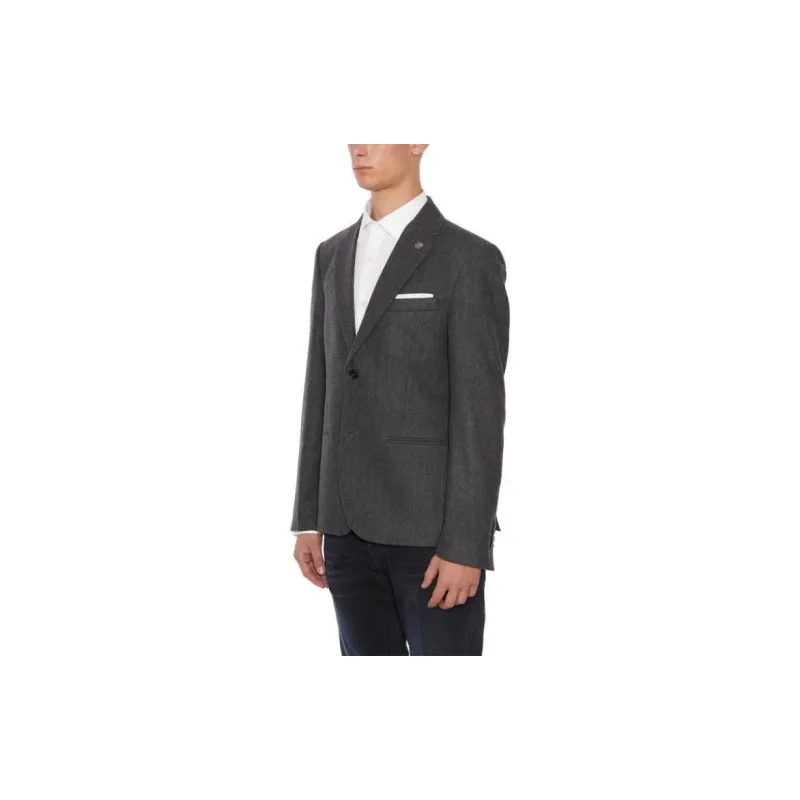 DANIELE ALESSANDRINI Business Suits Coats Men's Black-2