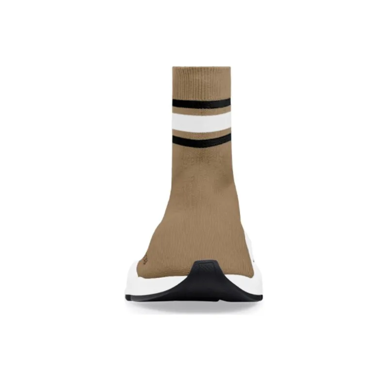 Balenciaga Speed 2.0 Recycled Knit Beige Stripes-2