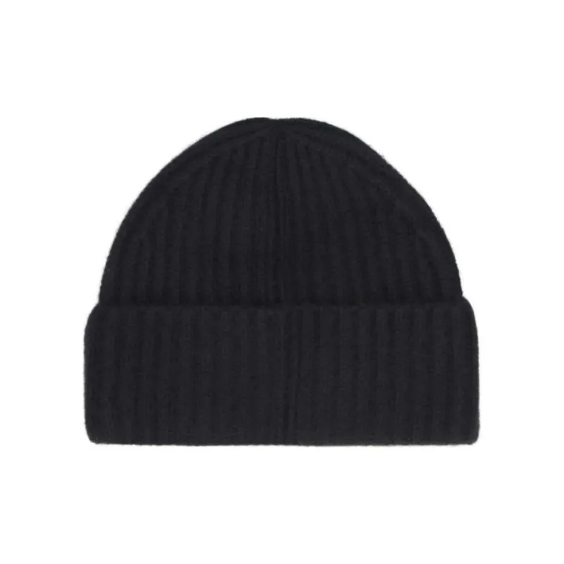 VINCE Cashmere Beanies Men's Black-2