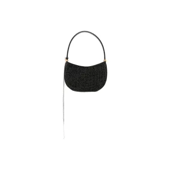 MAGDA BUTRYM Crystal With Cow Leather Handbag, Shoulder Bag Women's Black