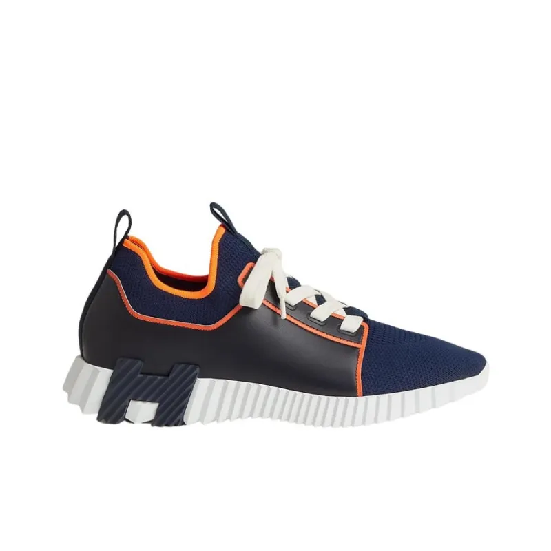 HERMES Depart Low Top Sports Casual Shoes Men's Blue-1