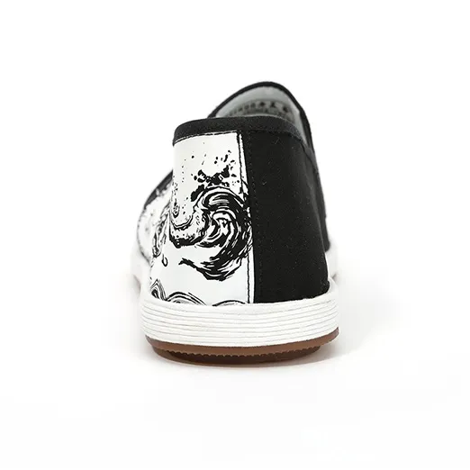 Old Meihua Casual Shoes Men's Black-3