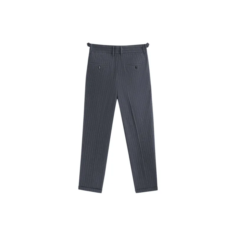 GXG Suit Trouser Men's Gray With White Stripes-1