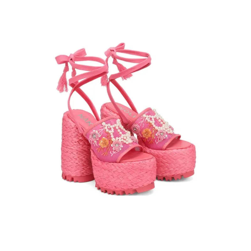 Naked Wolfe Bluebell Strap Sandals 14.5cm Women's Light Pink-3
