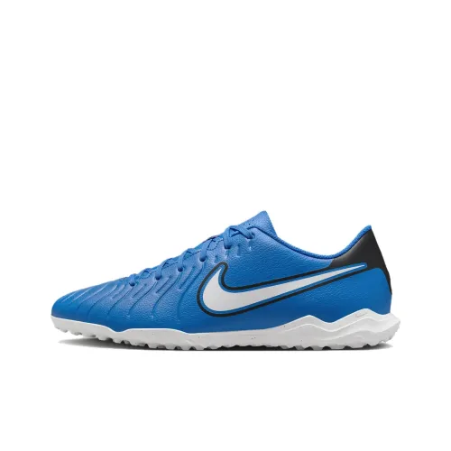 Nike Tiempo Legend 10 Club Anti-Slip Wear-Resistant Soccer Shoes Unisex Blue White