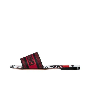 DIOR Dway Slide Slippers Women's Black/Red/White