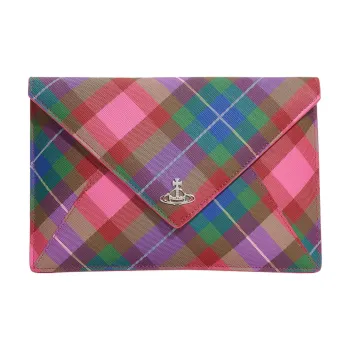 Vivienne Westwood Leather Clutch Women's Candy Color