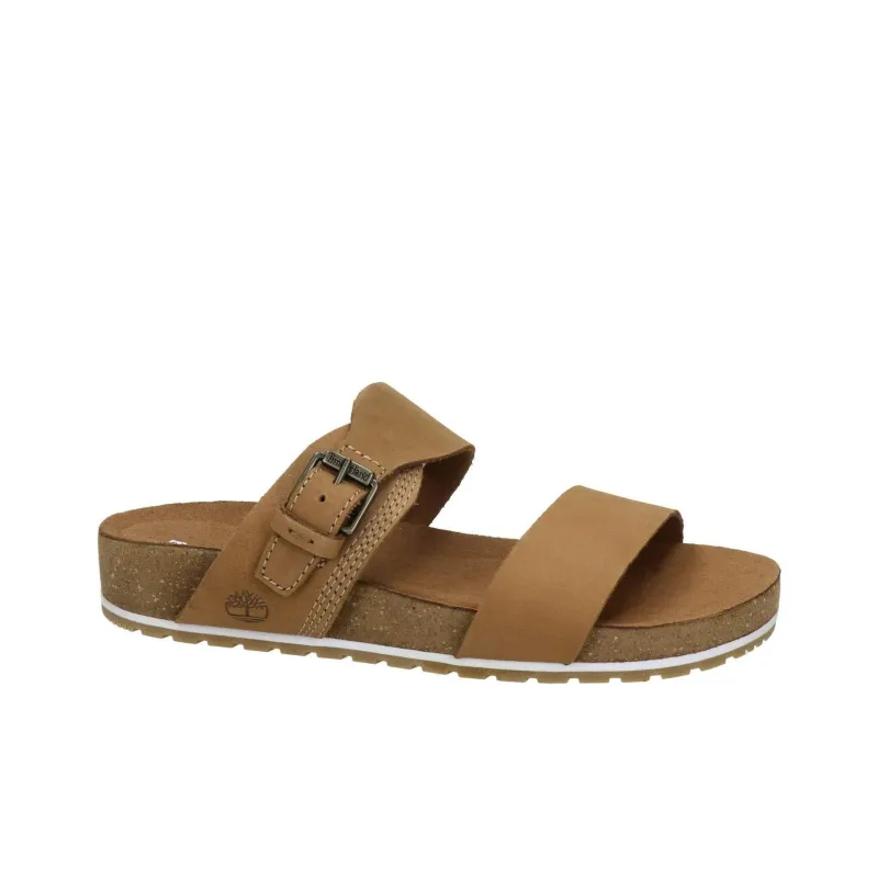 Timberland Malibu Waves Rubber Sole Slip-Resistant Slide Slippers Women's Brown-3
