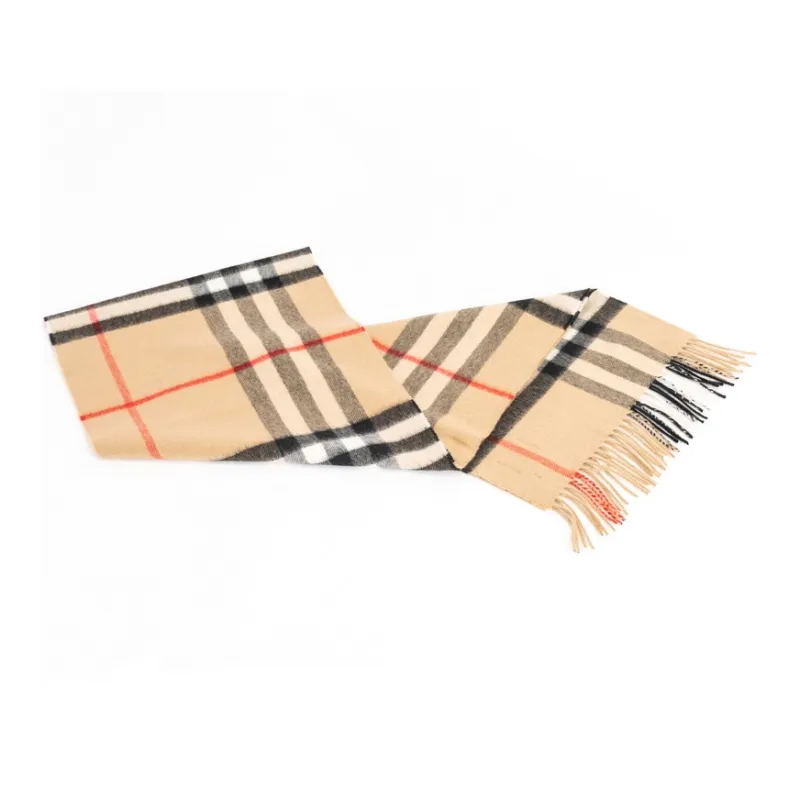 Burberry Classic Checked Fringed Scarf-1