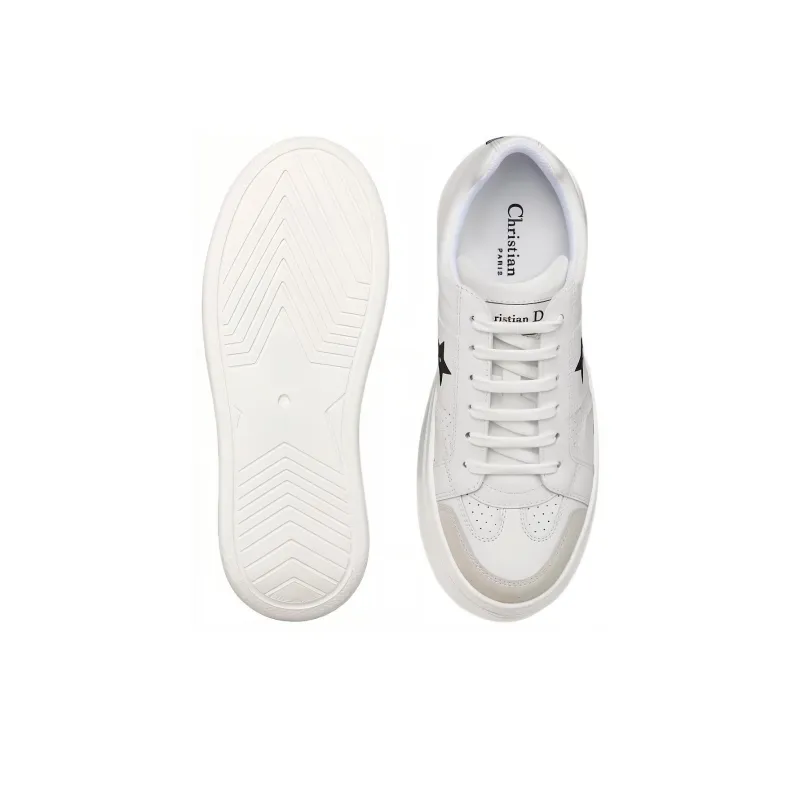 DIOR Dior Star Low Top Skateboard Shoes Women's White-5