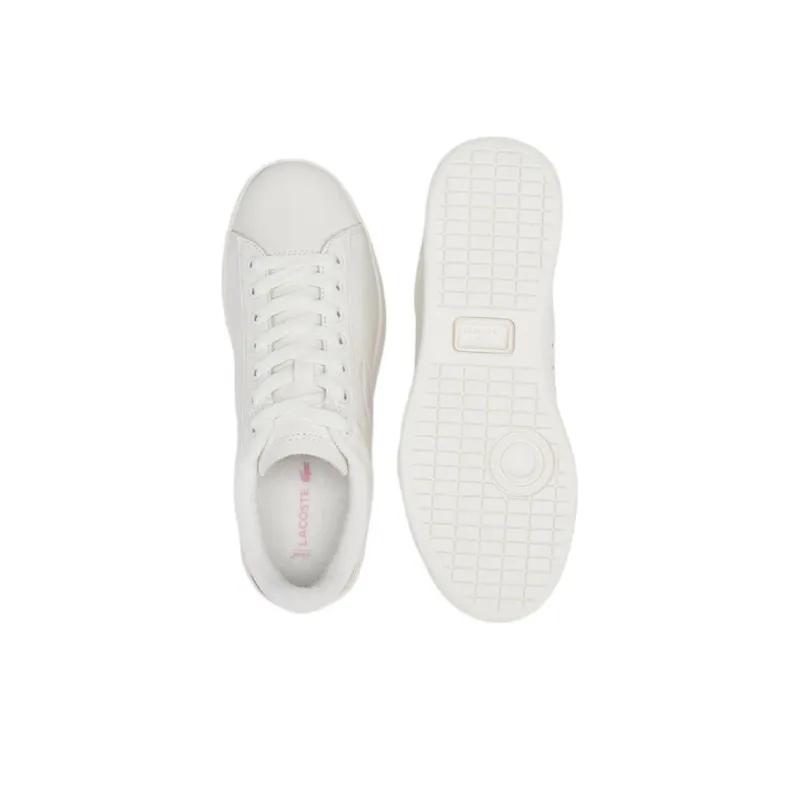 LACOSTE Low Top Skateboard Shoes Women's White-4