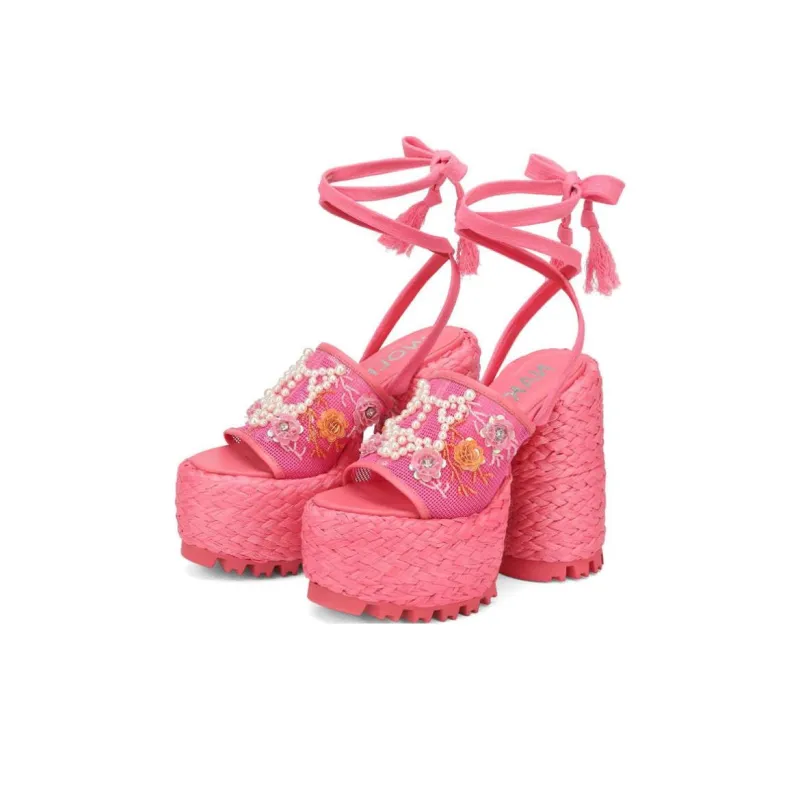 Naked Wolfe Bluebell Strap Sandals 14.5cm Women's Light Pink-2
