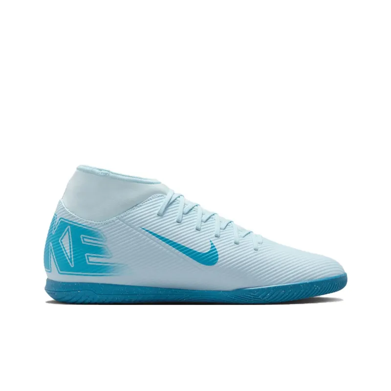 Nike Mercurial Superfly 10 IC/IN Anti Slip Wear Resistant Soccer Shoes Unisex Blue-1