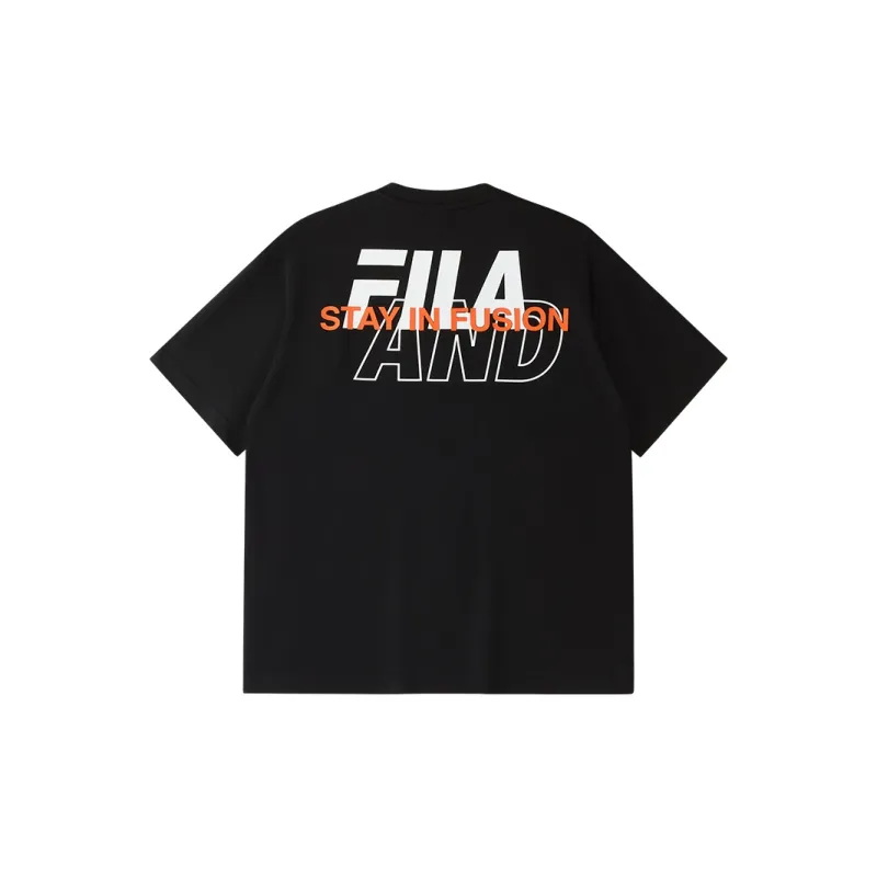 FILA FUSION T Shirt Unisex Jet Black-1